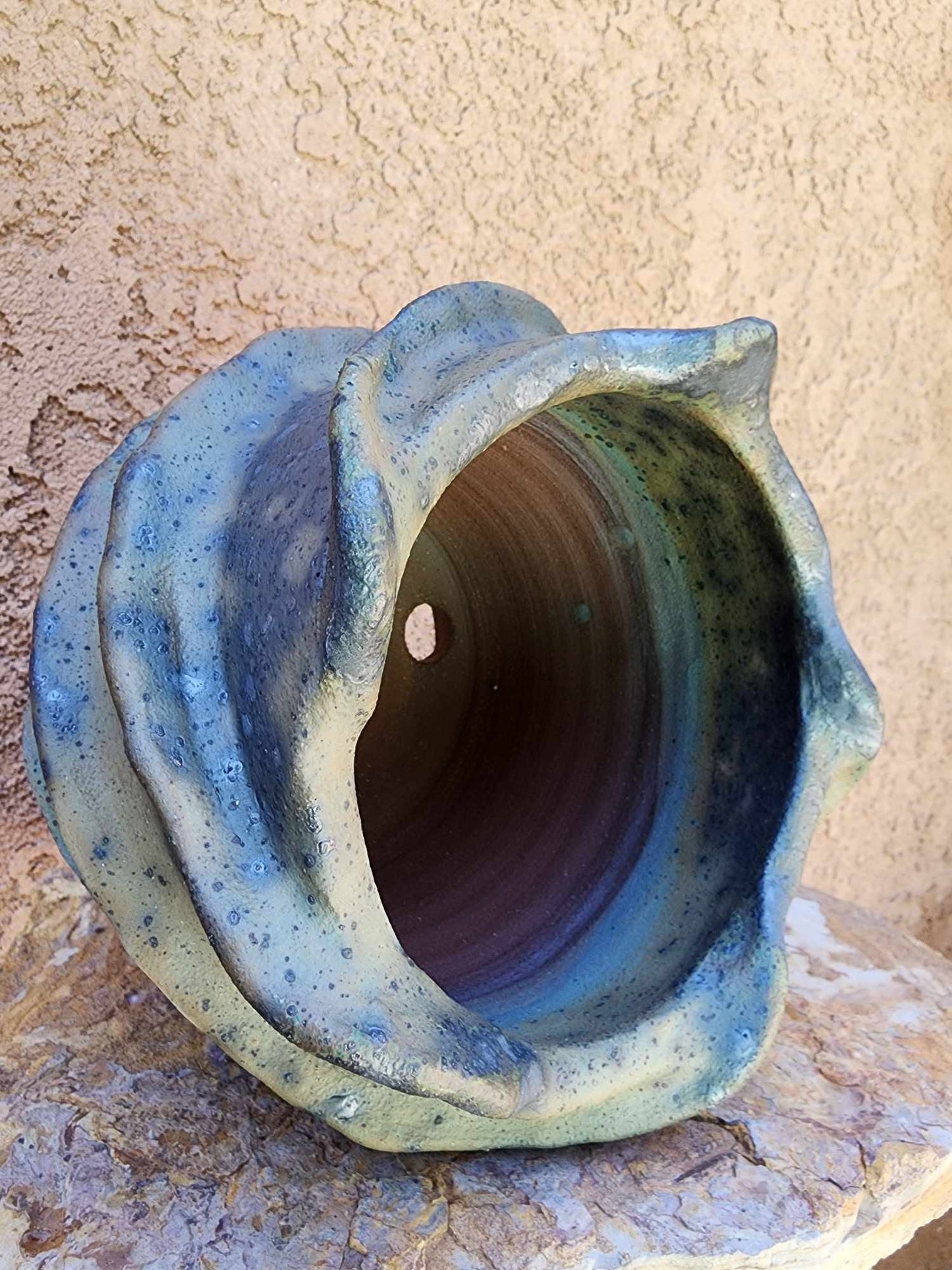 Handmade Pottery — Glacial Fold Vessel No. 175
