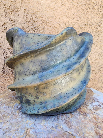 Handmade Pottery — Glacial Fold Vessel No. 175