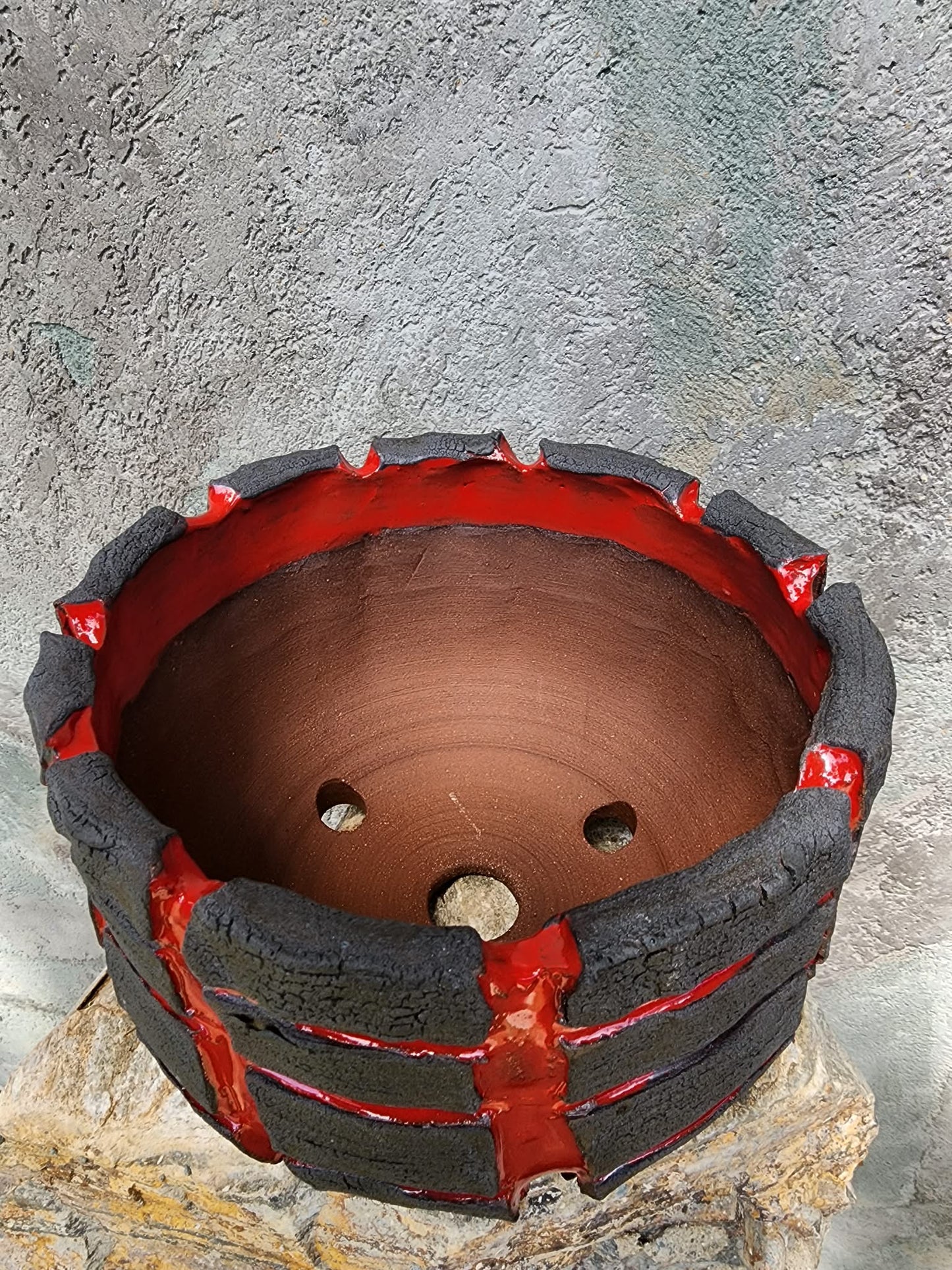 Handmade Pottery — Lava Fault Vessel No. 165