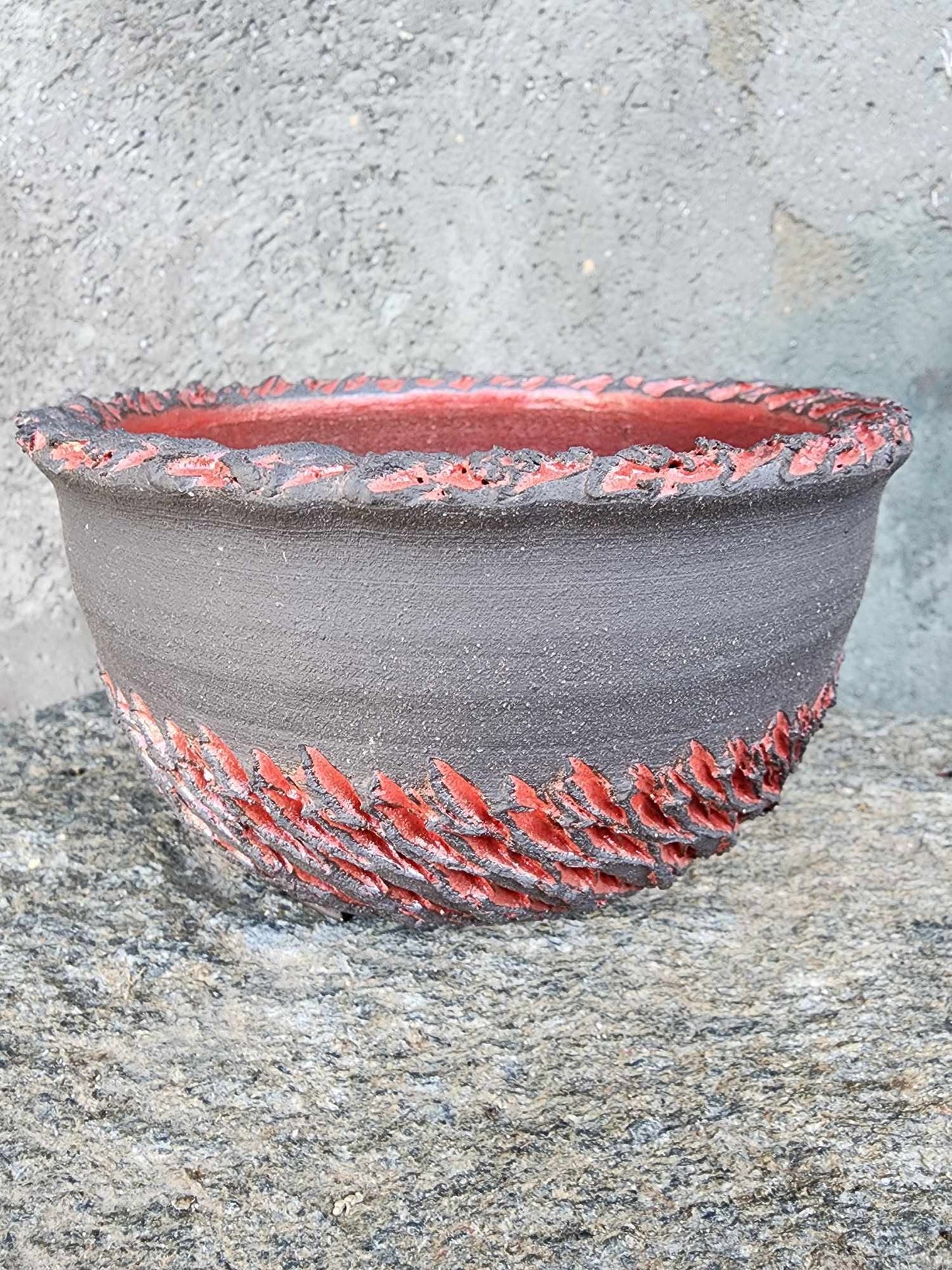 Handmade Pottery — Lava Scar Vessel No. 176