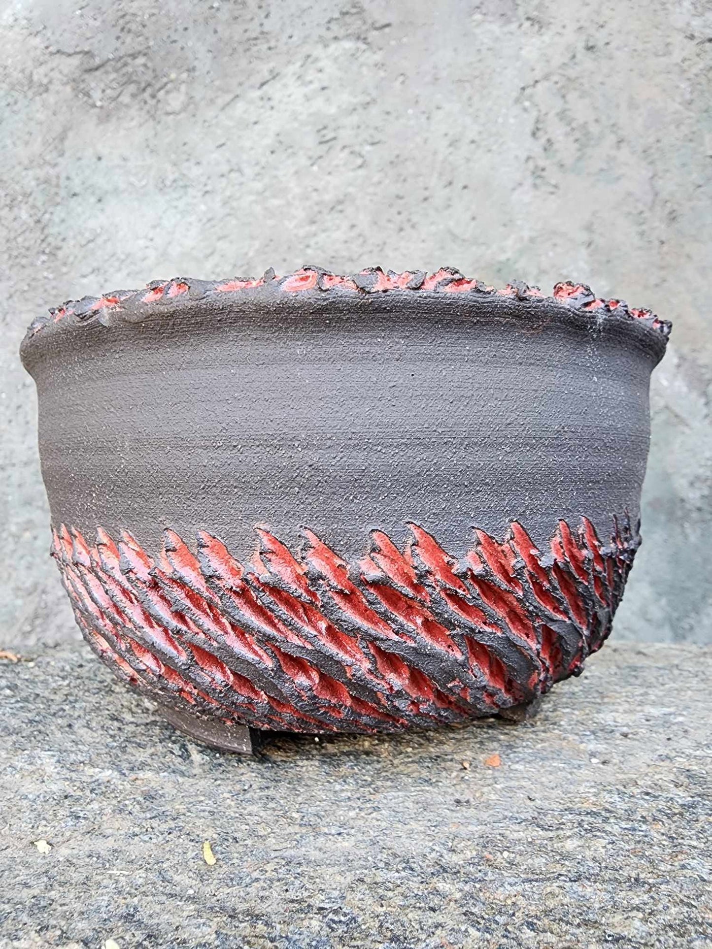 Handmade Pottery — Lava Scar Vessel No. 176