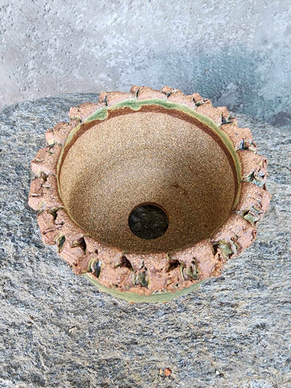 Handmade Pottery — Moss Relic Basin No. 179