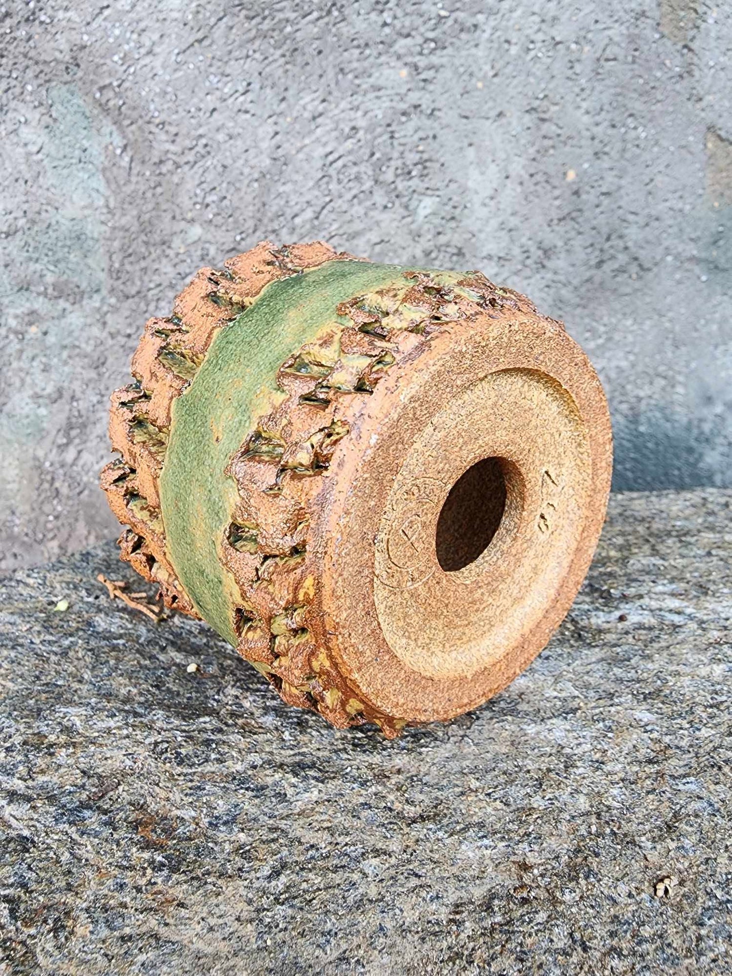 Handmade Pottery — Moss Relic Basin No. 179