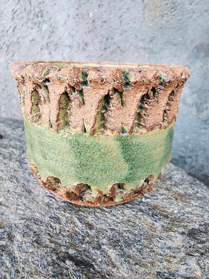 Handmade Pottery — Moss Relic Basin No. 179