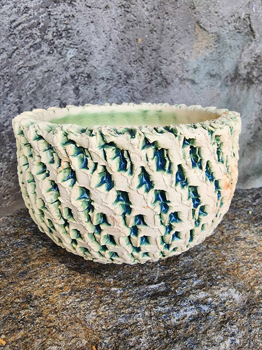 Handmade Pottery  - Basalt Flow Bowl No. 188