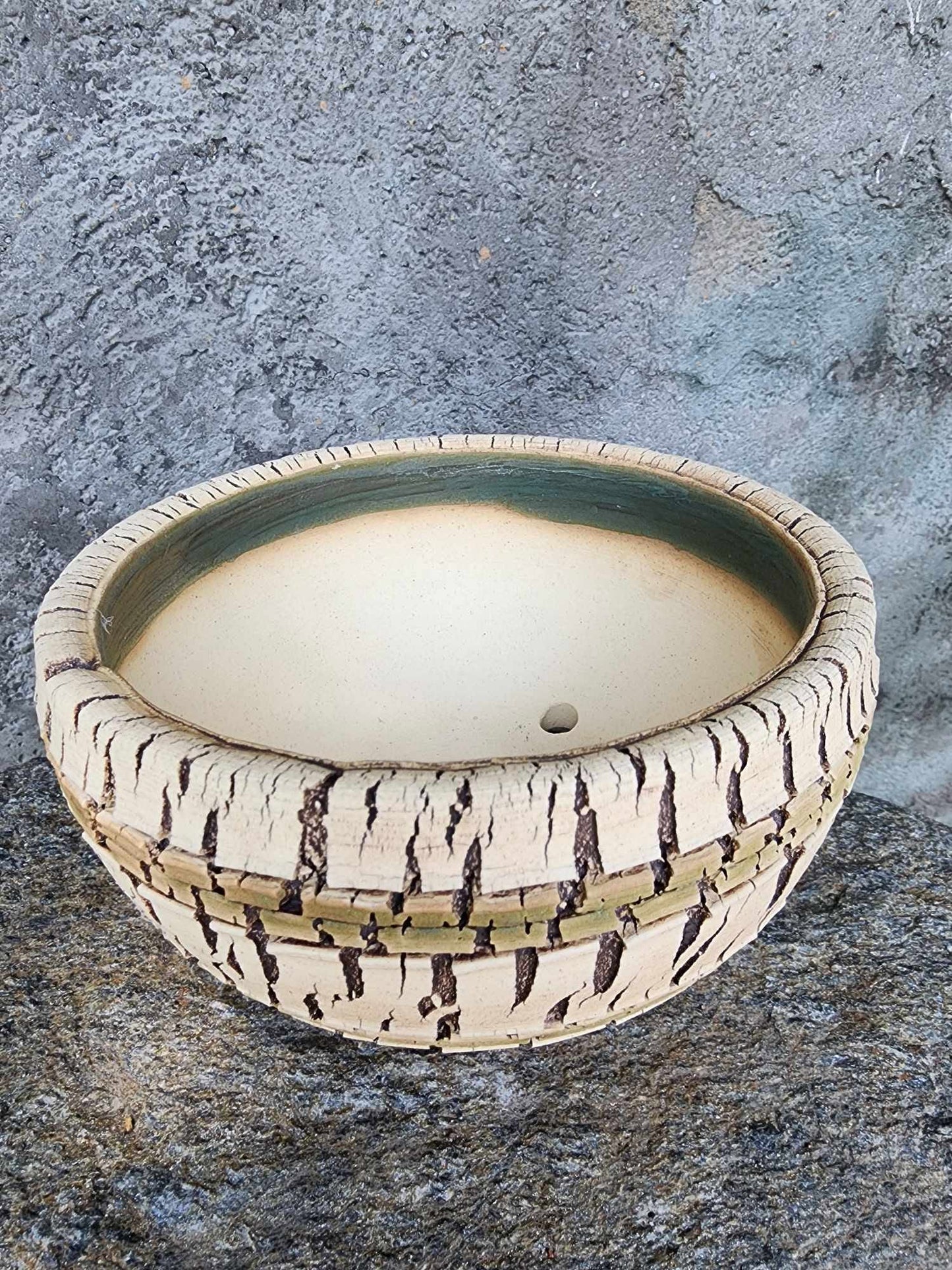 Handmade Pottery - Limestone Terrace Basin No. 204
