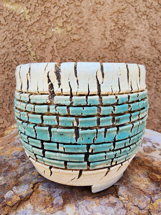 Handmade Pottery - Oasis Weave Vessel No. 205