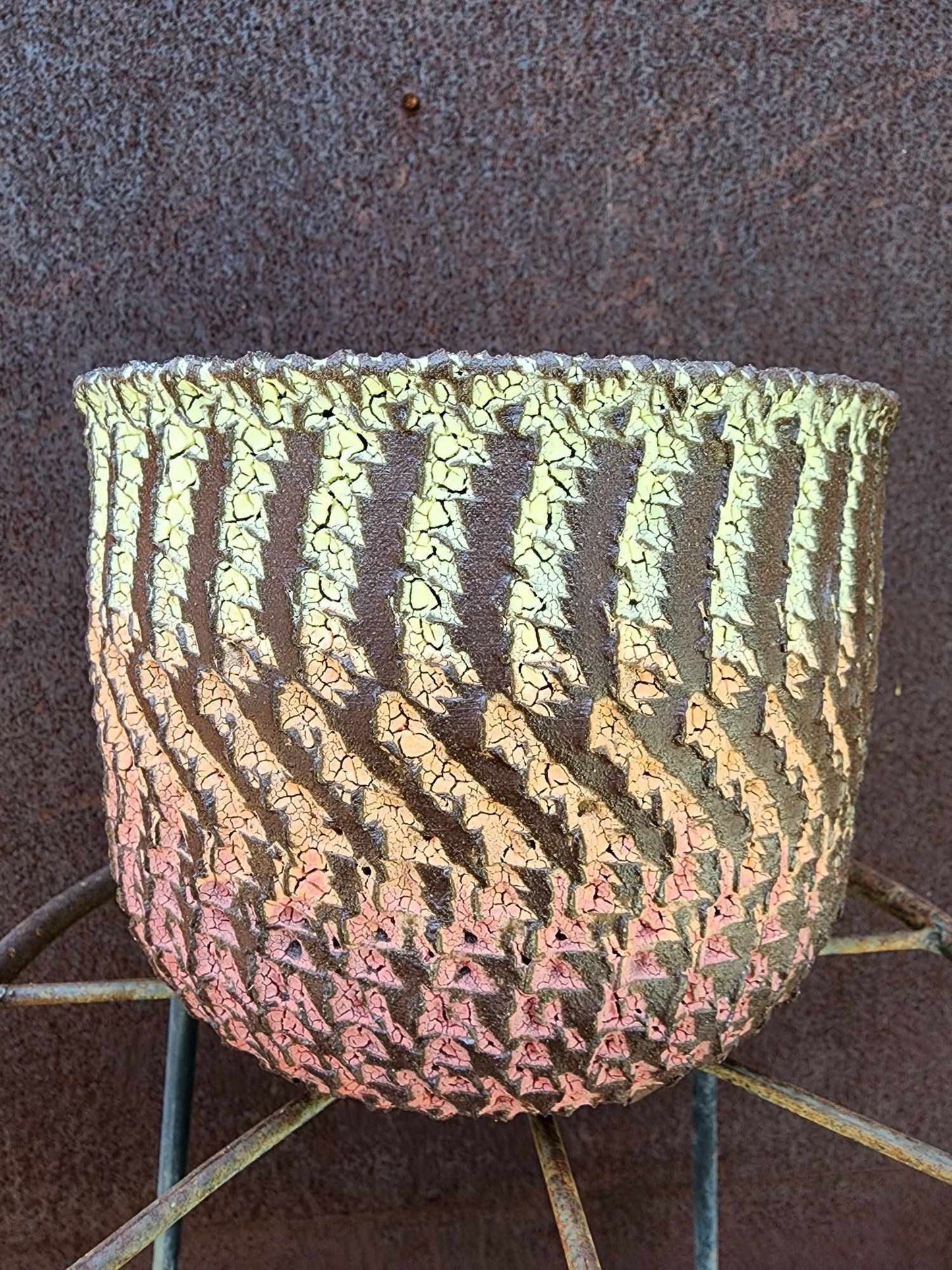 Handmade Pottery - Shadow Weave Basin No. 203