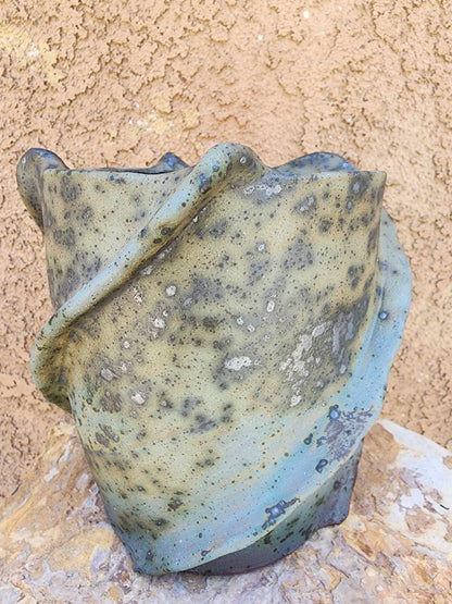 Handmade Pottery - Wind Fold Vessel No. 192