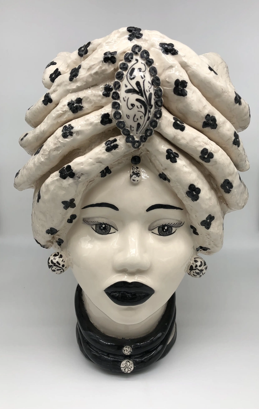 Moor's Head Atena - Queen - White with Black Polka Dots