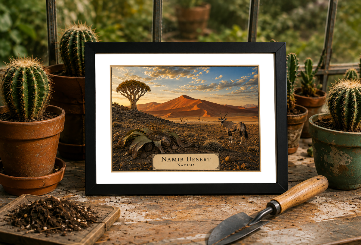 Namib Desert — Botanical Expedition Art Card