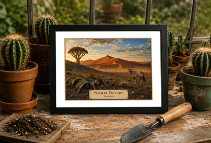 Namib Desert — Botanical Expedition Art Card