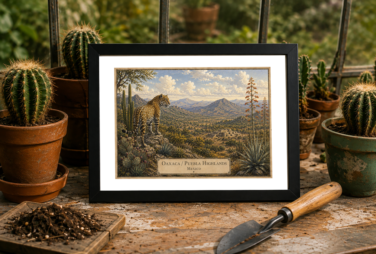 Oaxaca / Puebla Highlands — Botanical Expedition Art Card