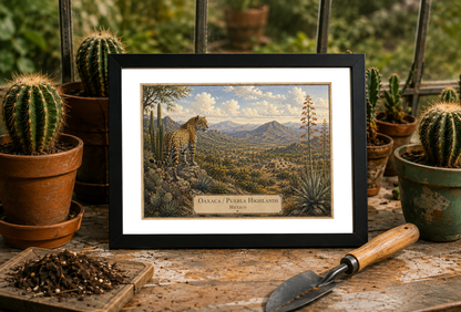 Oaxaca / Puebla Highlands — Botanical Expedition Art Card