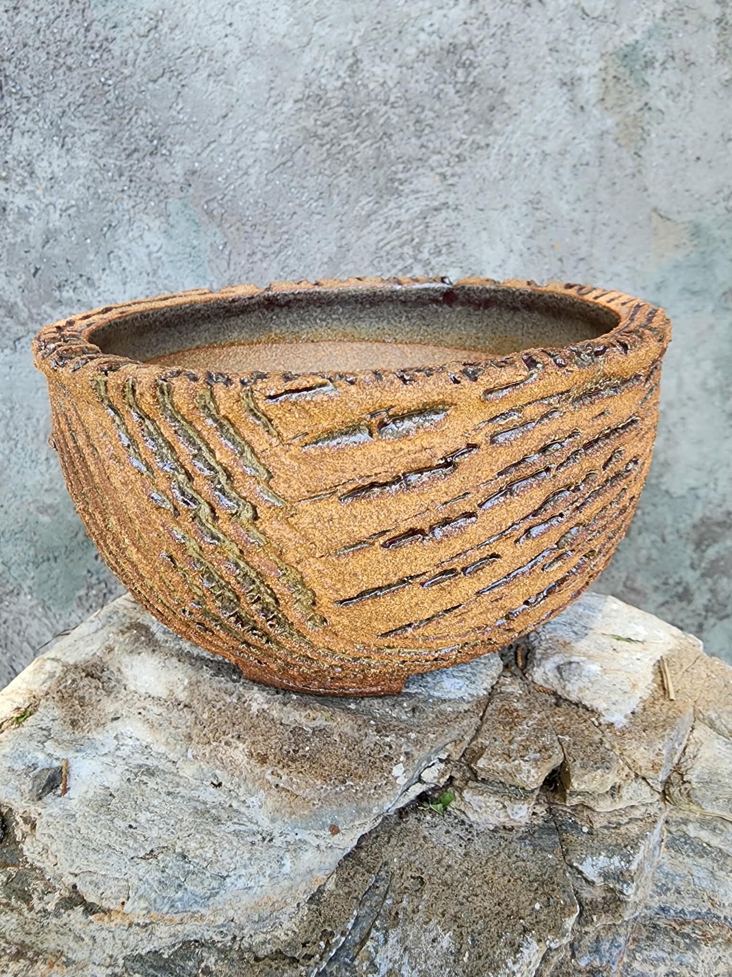 Handmade Pottery  -  Mesa Drift Planter No. 26