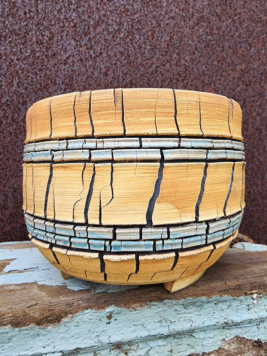Sun Crack Vessel No. 11 handmade ceramic planter