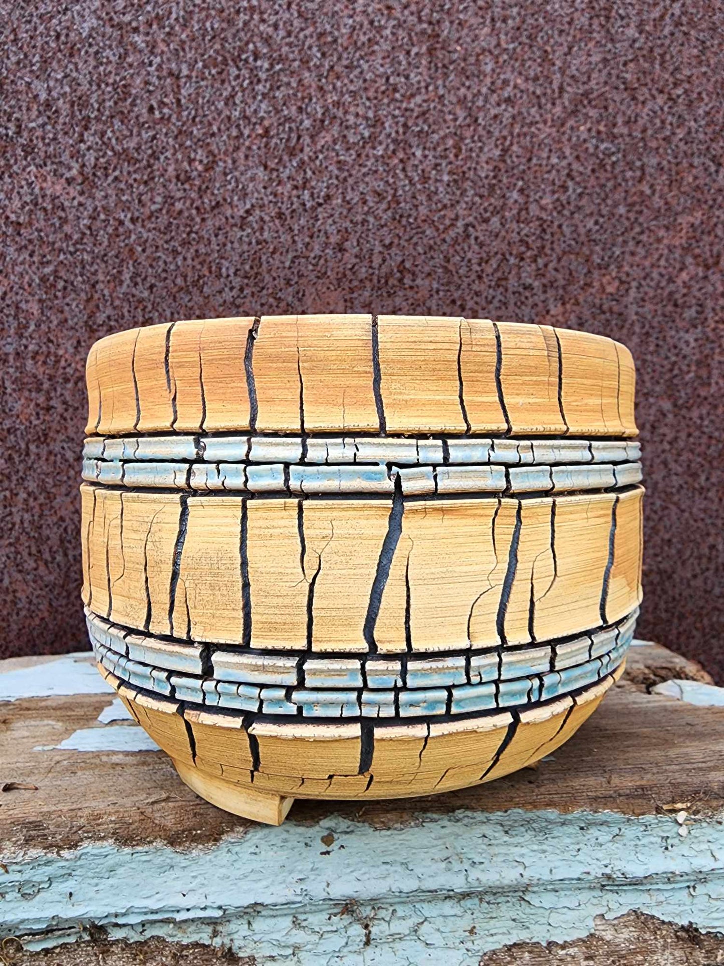 Handmade Pottery  -  Sun Crack Vessel No. 11