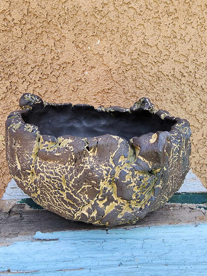Handmade Pottery  -  Obsidian Basin No. 5