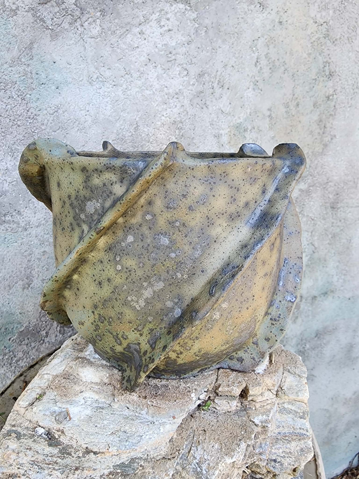 Handmade Pottery  -  Stone Fold Vessel No. 28