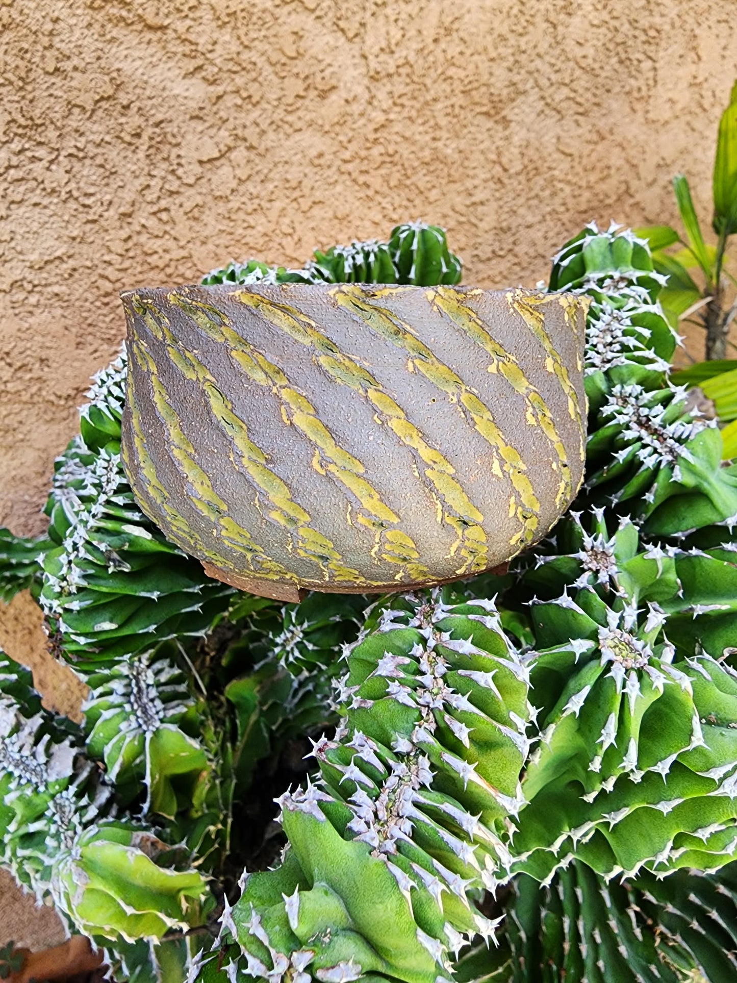Handmade Pottery  -  Sage Drift Bowl No. 16