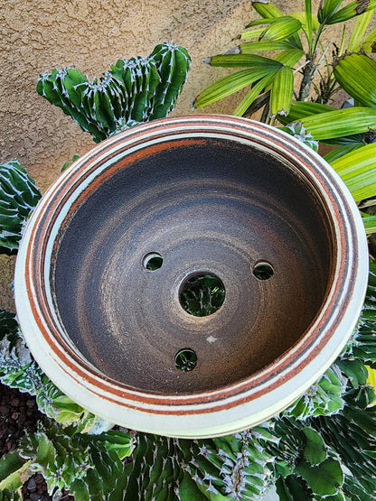 Handmade Pottery  -  Horizon Stripe Bowl No. 27