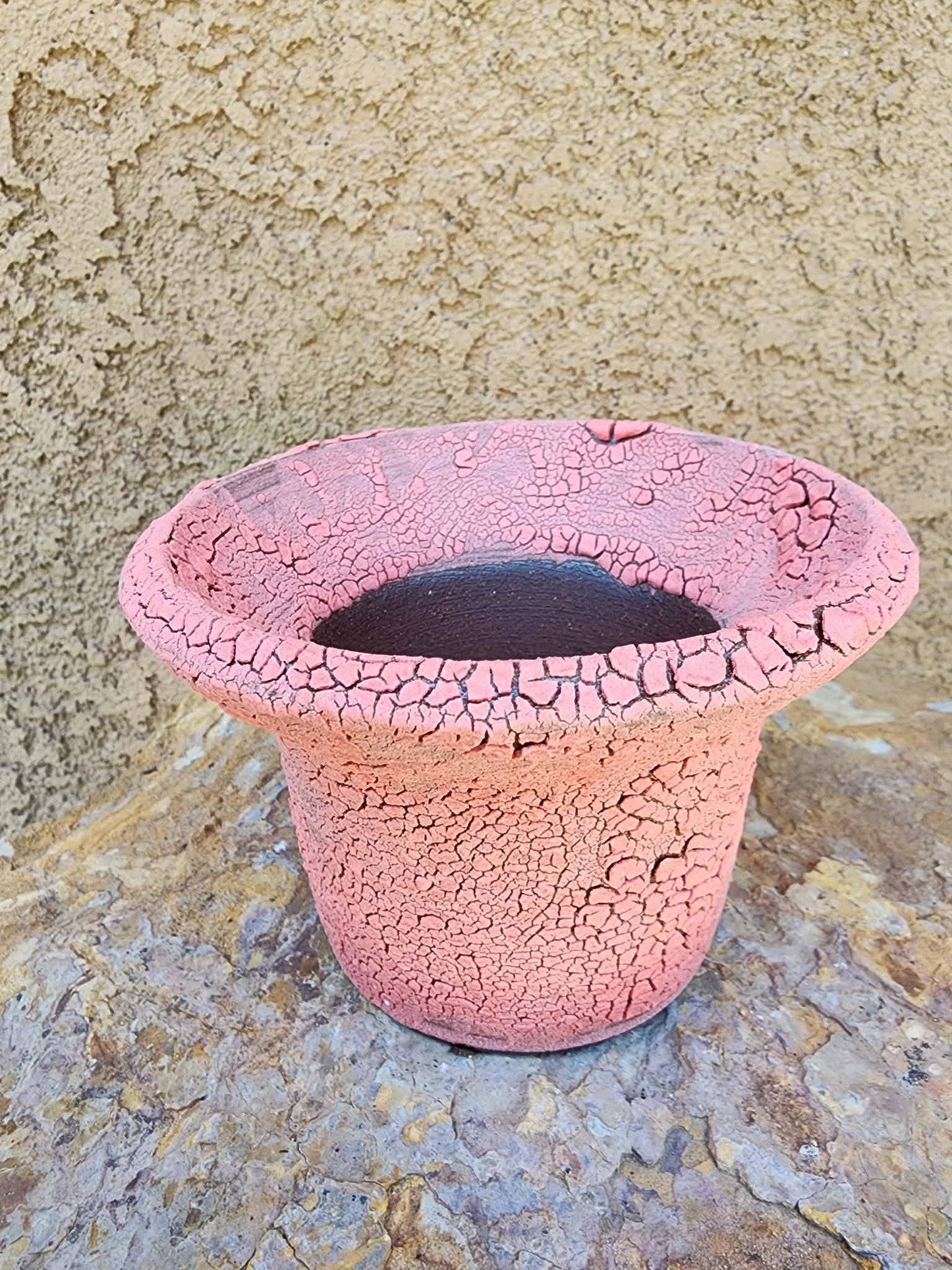 Handmade Pottery  -  Rose Ash Vessel No. 34