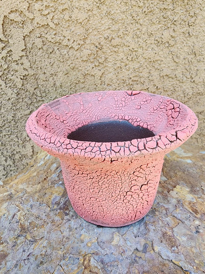 Handmade Pottery  -  Rose Ash Vessel No. 34