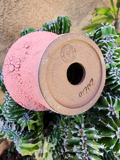 Handmade Pottery  -  Rose Ash Vessel No. 34