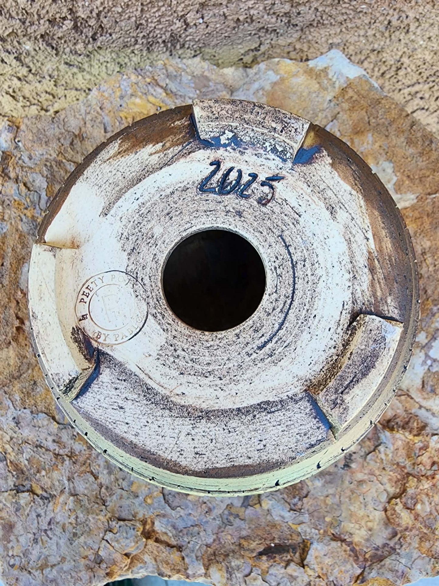 Handmade Pottery  -  Sandstone Rift Bowl No. 21