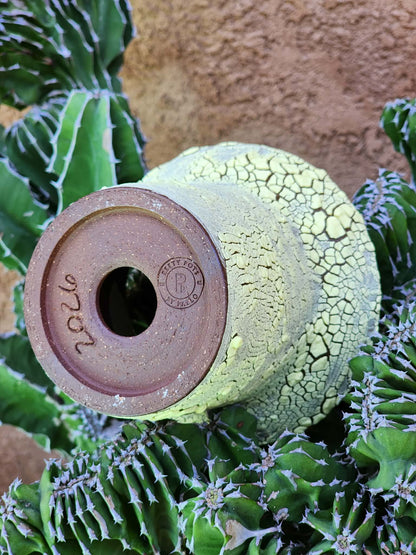Handmade Pottery  -  Celadon Bloom Vessel No. 30