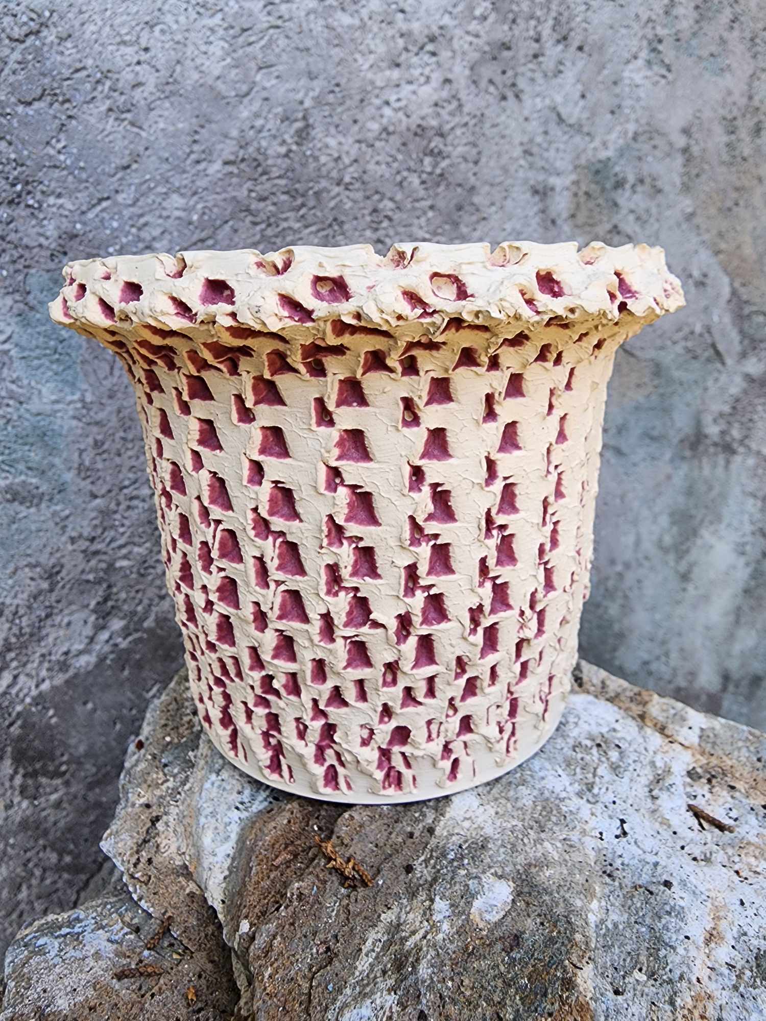 Desert Lattice Planter No. 6 handmade ceramic planter