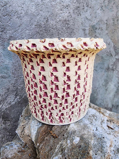 Desert Lattice Planter No. 6 handmade ceramic planter