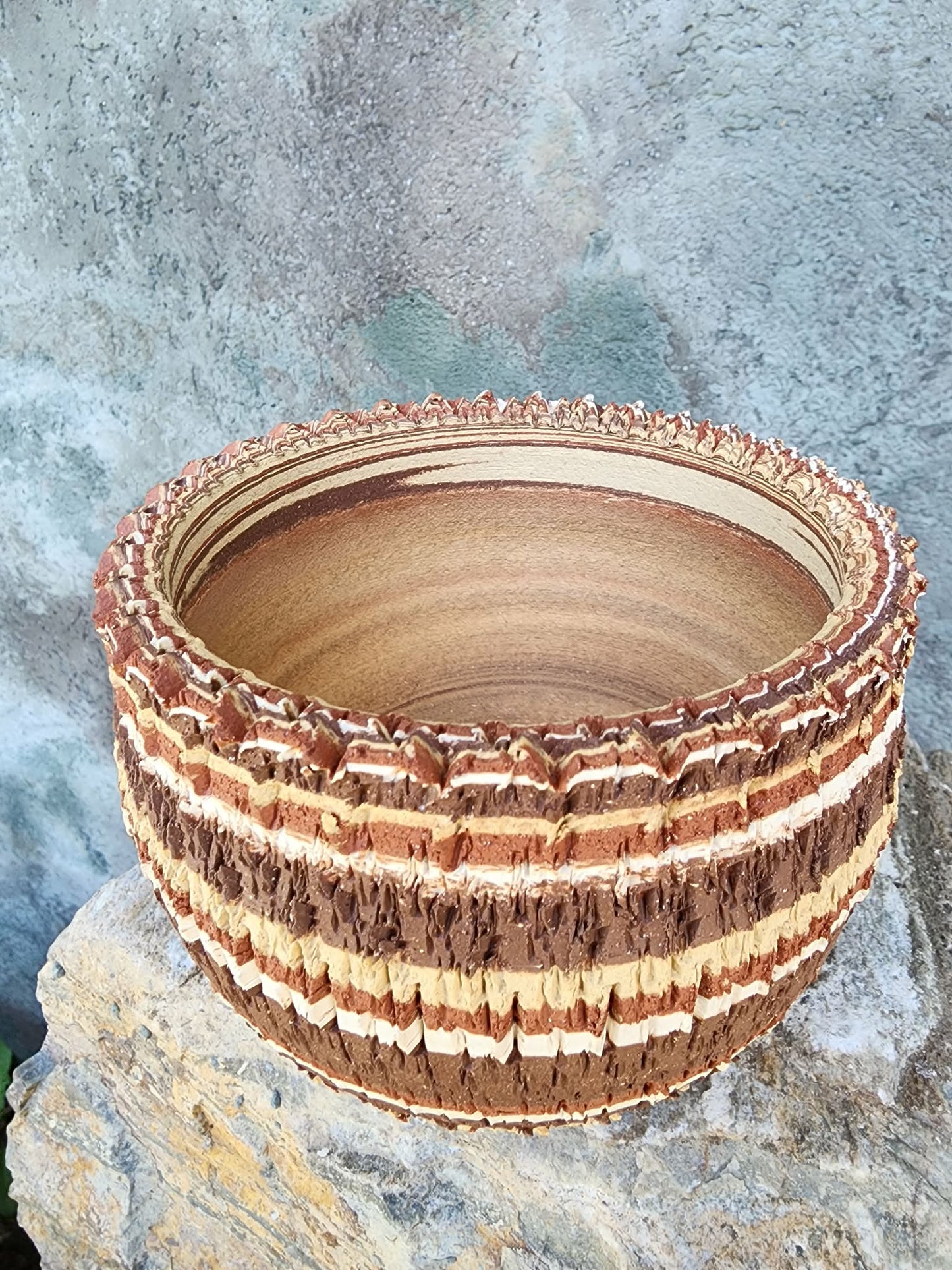 Handmade Pottery  -  Sedona Coil Bowl No. 18