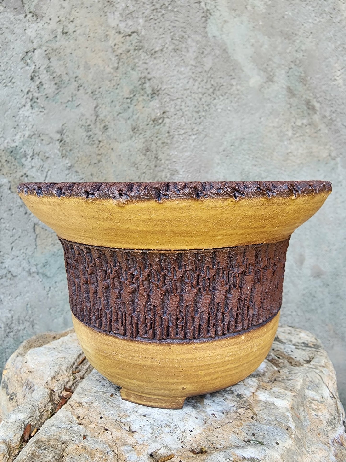Handmade Pottery  -  Harvest Column Planter No. 14