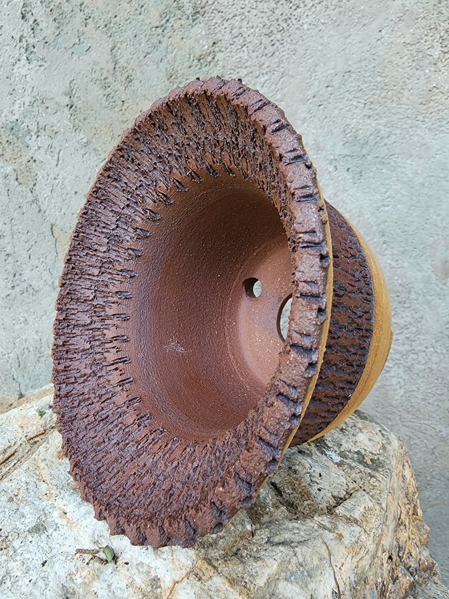 Handmade Pottery  -  Harvest Column Planter No. 14