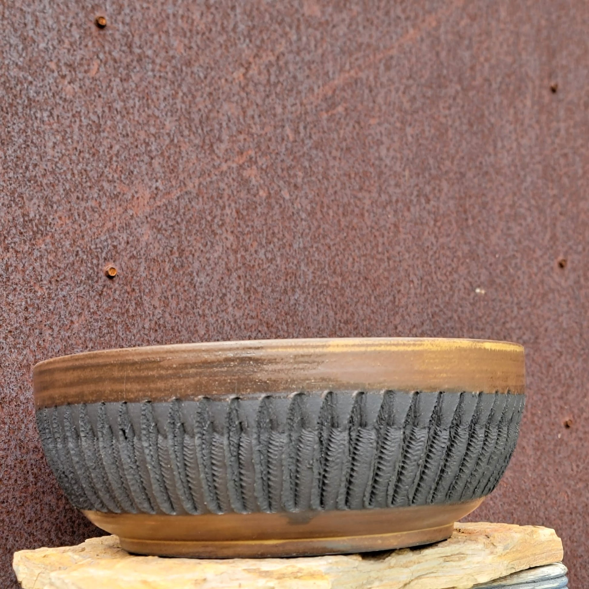 Ash Column Basin No. 43 handmade ceramic planter
