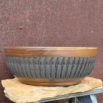 Handmade Pottery  -  Ash Column Basin No. 43