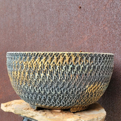 Charcoal Ember Bowl No. 41 handmade ceramic planter