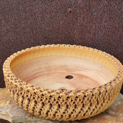 Handmade Pottery  -  Woven Earth Bowl No. 44