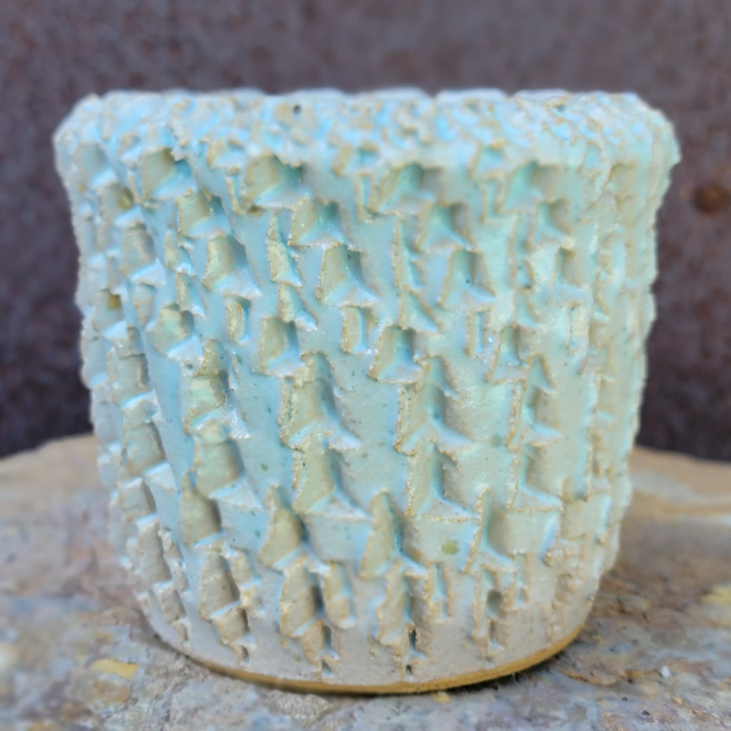Frost Ridge Planter No. 38 handmade ceramic planter