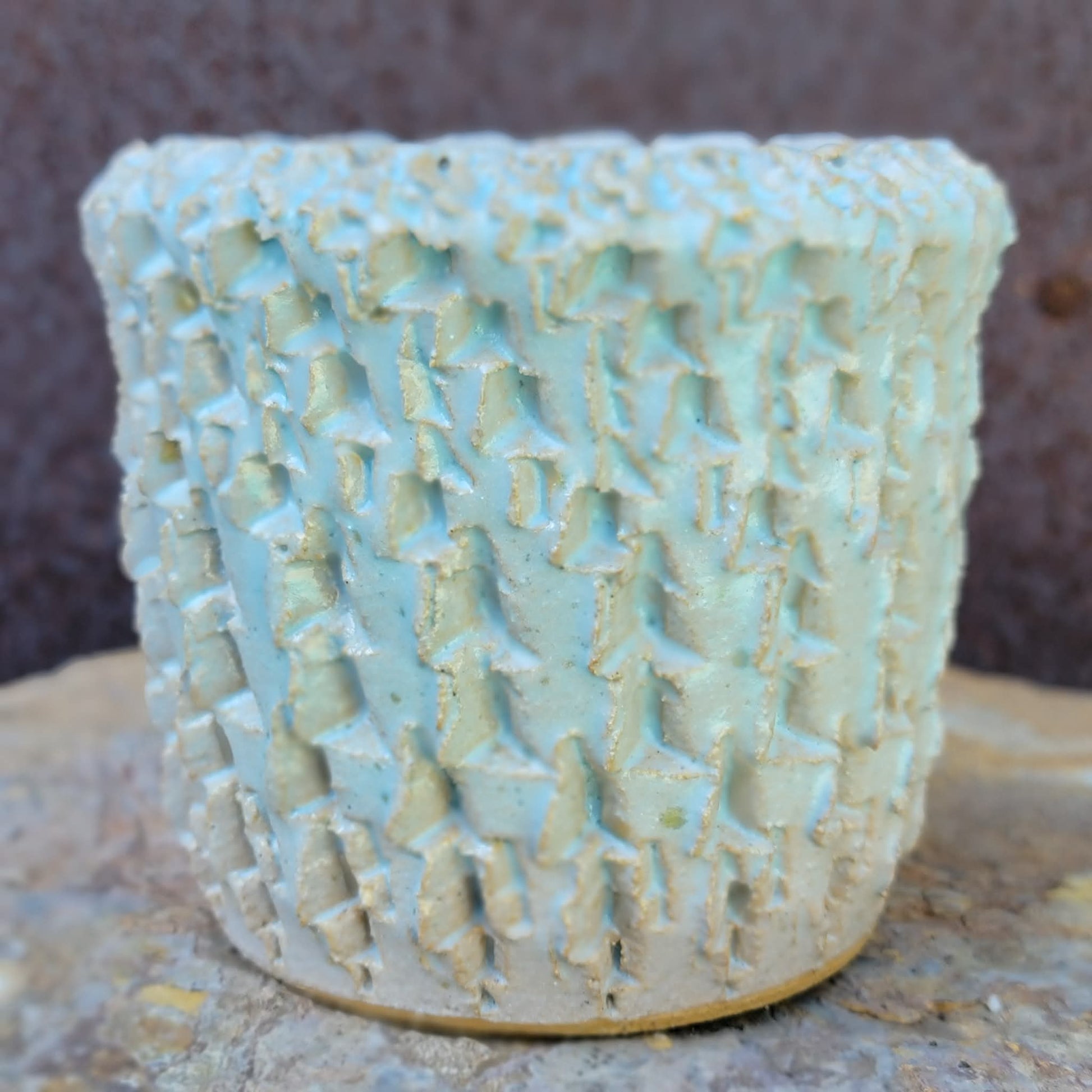 Frost Ridge Planter No. 38 handmade ceramic planter
