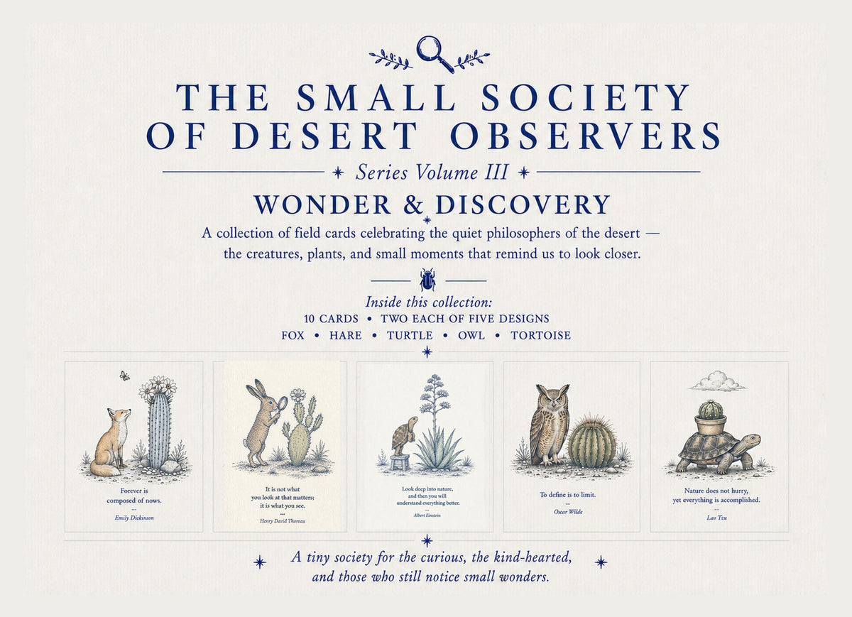 The Small Society of Desert Observers Series Volume III:  WONDER & DISCOVERY