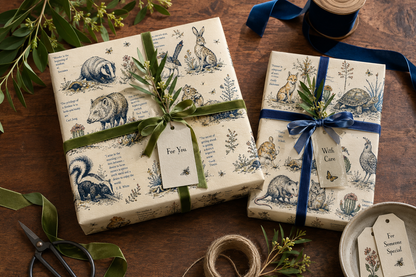 The Small Society of Desert Observers — Collector Gift Wrap Set (2 Sheets)