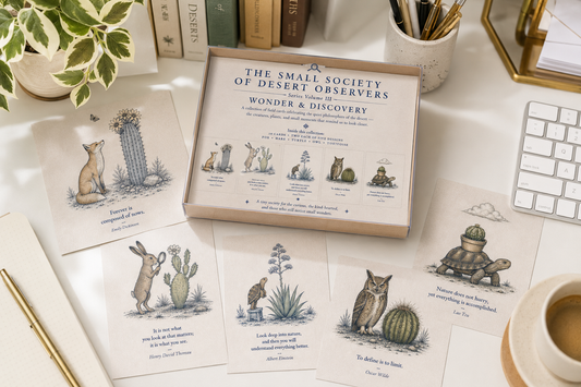 The Small Society of Desert Observers Series Volume III:  WONDER & DISCOVERY