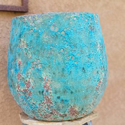 Tuscany Earthen Terra Cotta Planter - Kiln-Fired - Ocean