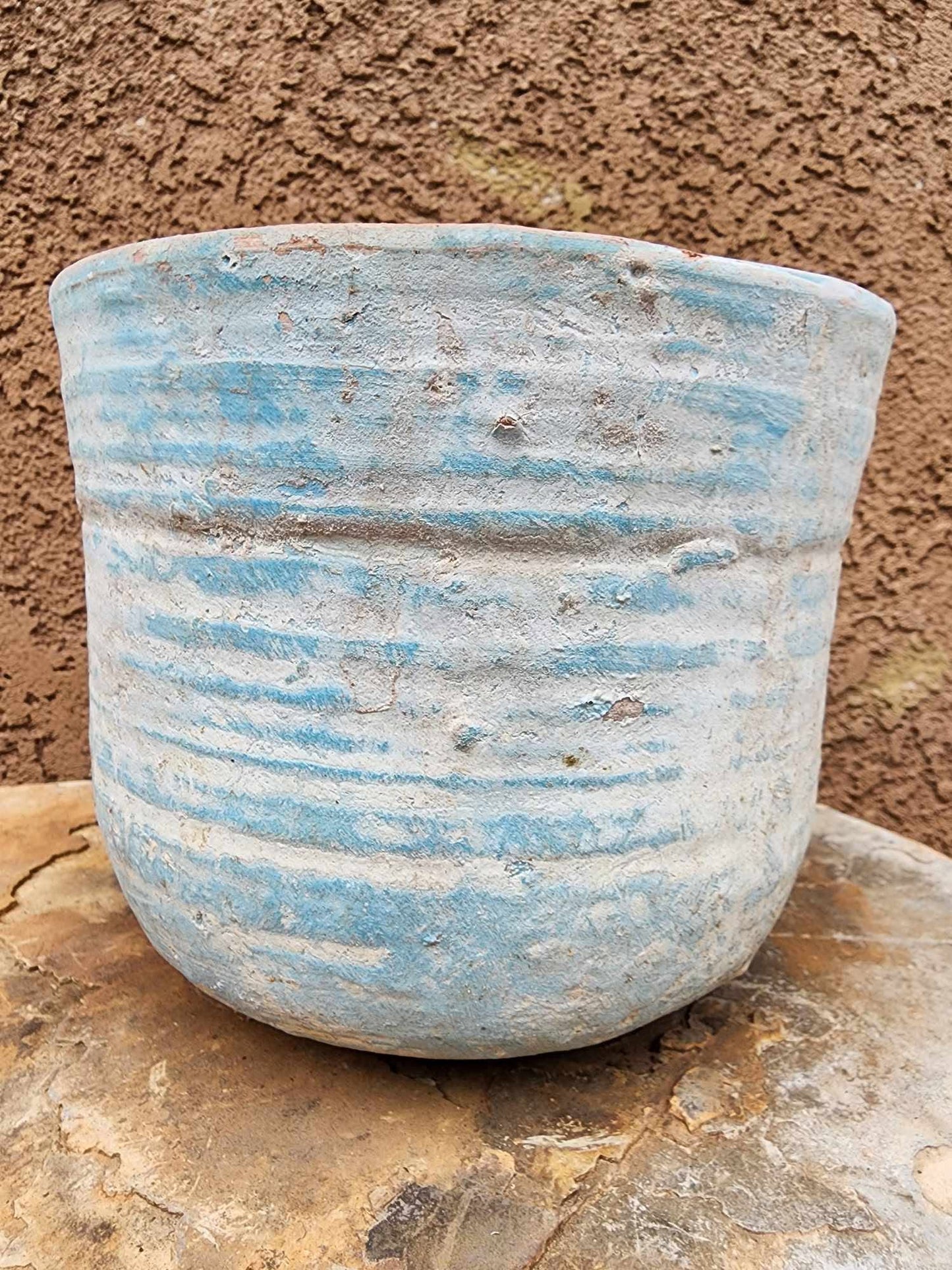 Tuscany Earthen Terra Cotta Planter – Aegean Wash No. 213