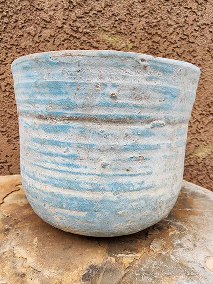 Tuscany Earthen Terra Cotta Planter – Aegean Wash No. 213
