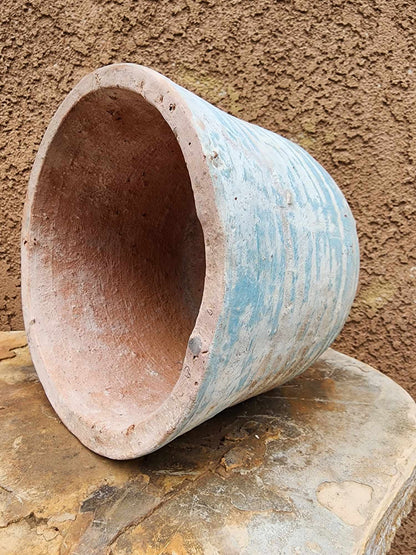 Tuscany Earthen Terra Cotta Planter – Aegean Wash No. 213