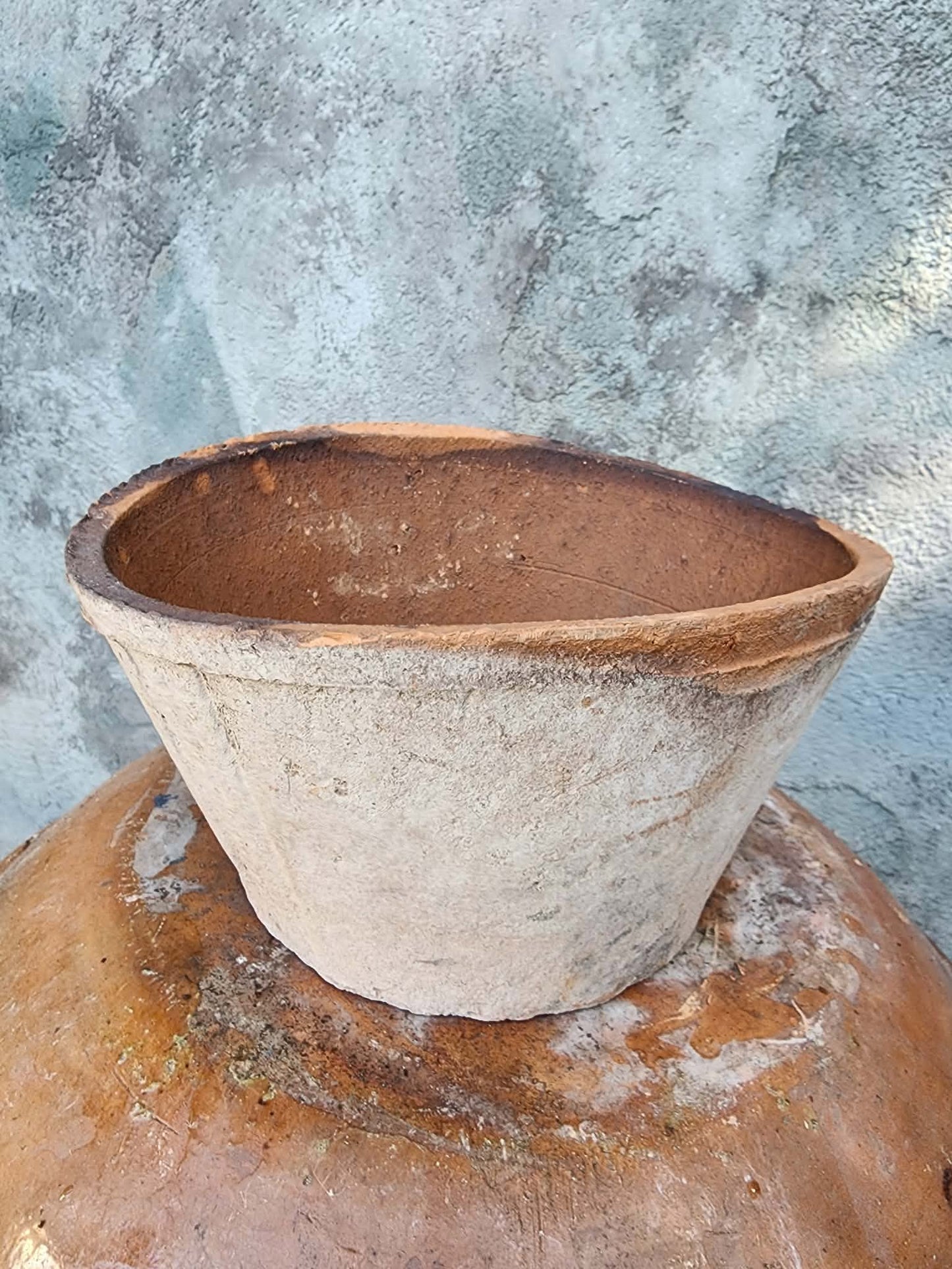 Tuscany Earthen Terra Cotta Planter — Italian Limewash Planter No. 218