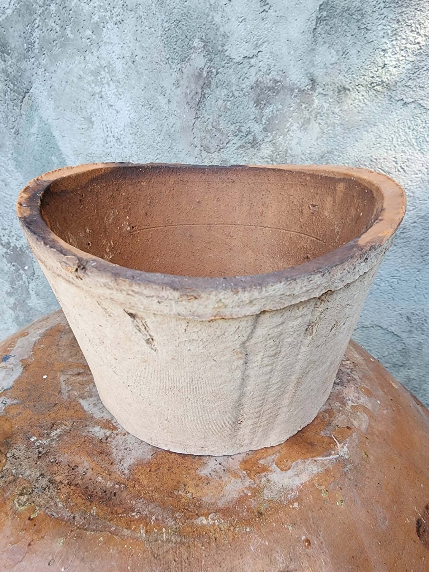 Tuscany Earthen Terra Cotta Planter — Italian Limewash Planter No. 218
